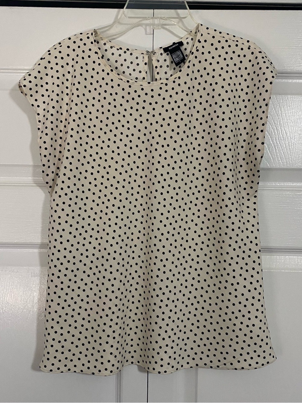 Express polka dot sleeveless top